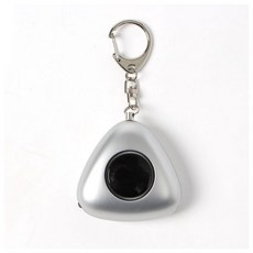 미니 LED 호신용 경보기 130dB 라이트 실버