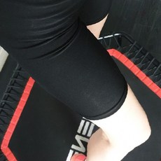 여성 하이웨스트 트레이닝 반바지 운동복 헬스복 요가복 체육복 신축성 땀흡수 실내, 상세페이지 참조, M