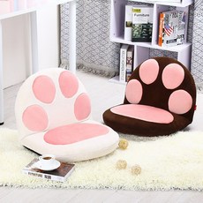 ah 1인용 좌식 쇼파 공부 등받이 의자 접이식의자, 브라운 중간(M-01)