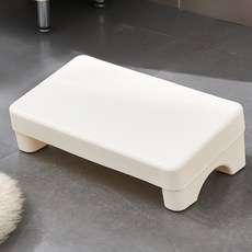 세이섬 사무실 발받침대 책상 발판 방석 포함 다용도 풋스툴 발받침, 화이트