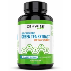 Zenwise Health Green Tea Extract EGCG VitaminC 젠와이즈헬스 녹차 EGCG 비타민C 120캡슐 2통, 2개, 120정