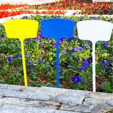 학교 복지관 원예 프로그램 화분 꽂이 막대 이름표 27CM, 하양