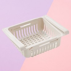 공간활용 틈새선반 냉장고 트레이 수납 선반 베이지
