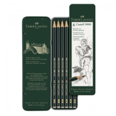 파버카스텔 9000 미술연필 6p 세트 119063, 8B + HB + 6B + 4B+2B +B, 1세트