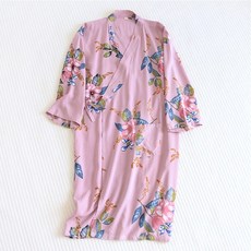 보태샵 여성 골프 샤워 목욕 가운 유카타 로브, 피어니핑크, 1개