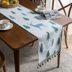 크리스마스 러너 테이블 포인트 수입 장식 테이블보, A. 35140cm