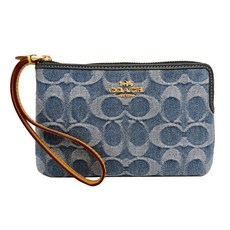 COACH C LOGO牛仔零錢手拿包
