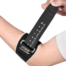 온핏업 버클식 가압 조절 테니스 엘보 팔꿈치 보호대, 블랙, 1개