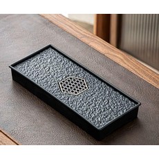 차판 다도판 티트레이 원목 다반 차 테이블 탁자 가구 소형 직사각형 28x12 저장식, 43개, 대형 고대 창문 43x26