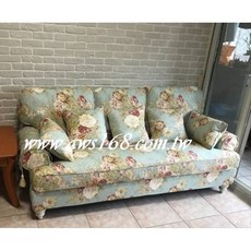 鄉村精選三人座布沙發，舒適耐用，簡約鄉村風，客廳沙發首選