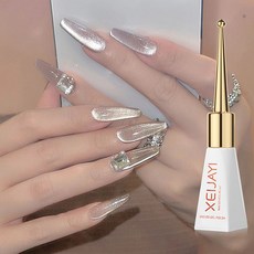 더로만 애쉬 글리터 마그네틱 젤네일 폴리쉬, 1개, 10g, 00실버