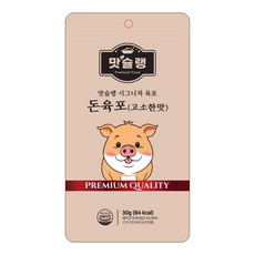 맛슐랭 시그니처 육포 돈육포(고소한맛), 1개, 30g