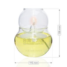 聖力達 玻璃油燈杯, 1個, 【套組】無字大圓滿杯+NA09防風固定座