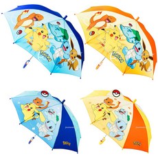 포켓몬 우산 포켓몬스터 53 47 블루 자동 아동 초등학생 어린이 장우산 피카츄 꼬부기 이브이