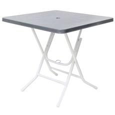 이리빙몰 접이식 플라스틱 테이블 폴딩, 사각그레이