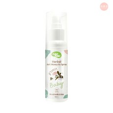 nac nac 草本雙效驅蚊噴霧 60ml 長效8小時 驅避率99.9% 無DEET酒精, 1個, 草本防蚊噴液90ml