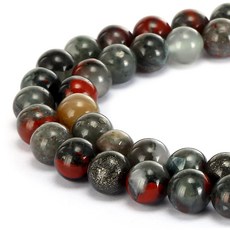 HAAMIIQII 35pcs 10mm Natural Afri HAAMIIQII 35pcs 10mm Natural African Bloodstone Beads Round Loose, 미정, 10mm 35pcs