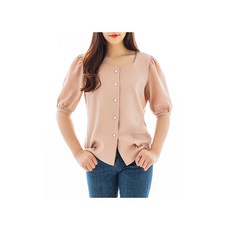 패션스타트 패턴인 P1128 여성 퍼프소매 스퀘어넥 블라우스 셔츠 옷 패턴 도안 옷본 여성복, 혼합, 1개