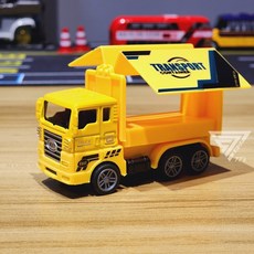 行動餐車迴力車 露營餐車 合金玩具車 玩具餐車 玩具貨車 汽車玩具 回力餐車 販賣玩具車, 黃色, 1個