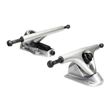 shangren 1 세트 스케이트보드 트럭 6인치 실버(트럭 2대) 롱보드 데크 크루저용 장착 하드웨어 액세서리 포함, 알루미늄 합금, 은, 1개