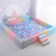대형 볼풀장 소프트볼 울타리 블록 벽돌 대형 키카, 4x4m 직각 펜스, 1개