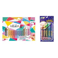 12 GDS12TN 10.5 ml GGV10H 5 야마토 글라스 데코 색 세트 글리터 접착제 카니발