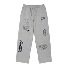 [국내 매장품] 와키윌리 WACKY WILLY 그래픽 스웻 팬츠 그레이 150410