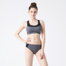 베이직엘르 여성인 래쉬가드 이너 브라탑 팬티 수영복 세트 BEL-S231G