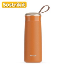 Sostrikit 스텐 커피 텀블러, 370ml, 노란색, 4개