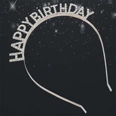 올셀샵 생일축하 머리띠 파티용품머리띠, 골드