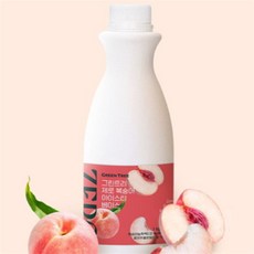 유리상 복숭아아이스티 베이스 제로 1kg 카페음료 액상 농축액 카페음료베이스