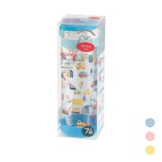 Richell Aqulea Straw Cup 450 吸管水杯, 藍色車車, 1個
