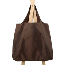 IAWI 휴대용 에코 장바구니 접이식 에코백 빅사이즈 디자인 2타입, 베이직형, 다크브라운, 1개