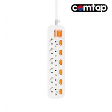 콤탭 메인개별스위치 멀티탭 6구 1.5m yes+836IQ, 1개