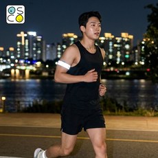 엘리다움 야간 러닝 재귀반사 안전 밴드 2P 길이조절 러닝벨트 라이딩 반사밴드 야광 고휘도, 2개, ED_옐로우