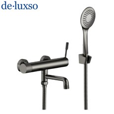 De.Luxso 無鉛304不鏽鋼沐浴龍頭 DF-5185GM（鈦灰）台灣全新公司貨, 1個