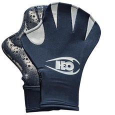 H2ODYSSEY 패들 장갑 - 스트랩이 달린 웹 상어 가죽 손바닥 그립 손을 따뜻하게 유지하는 열 다이빙 장비 서핑 및 수영용(라지)