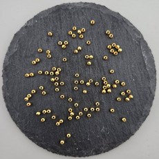 비즈톡 [SVP-83-02]순은볼 실버볼 2.5mm (내경0.8mm) 실버925 골드 1개