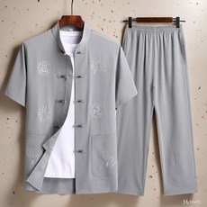 남성 계량한복 상하세트 여름 캐주얼세트
