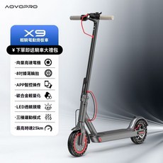 AOVO PRO X9 輕騎電動滑板車, 1個, x9 最高時速25km/h,41V 標準版6Ah續航約20km