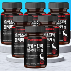 네츄럴바이오팜 흑염소 진액 블랙마카 600mg, 6개, 60정