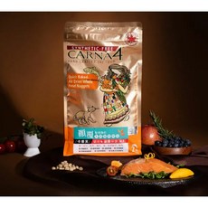Carna4 卡娜芙 貓糧 雞肉 發芽種子 頂級貓糧 4LB 低溫烘焙 加拿大貓糧, 1個, 鮮魚,2LB