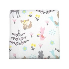 雪倫小舖嬰兒床圍，防撞床圍，防摔床圍，寶寶安全防護必備, 粉紅狐狸-一片入