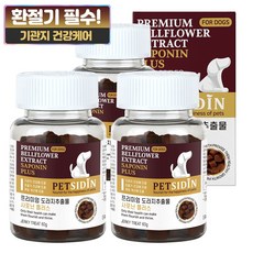 펫시딘 도라지 추출물 사포닌 강아지 기관지 영양제, 60g, 호흡기/기관지, 3개