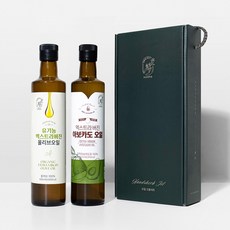 두손애약초 올리브오일500ml+아보카도오일500ml 선물세트