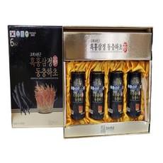 고려 6년근 흑홍삼정 동충하초 흑삼 진액 금산인삼 흑홍삼 농축액 Korean Black Ginseng, 4개, 240g