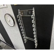 드럼스틱 거치대 벽걸이 꽂이 투명 보관대 수납 선반 북채, 02.흰색 투명, 1개