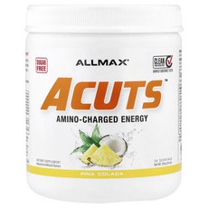 올맥스 ACUTS 아미노 차지드 에너지 드링크 피나 콜라다 210g(7.4oz), 6개, 209g