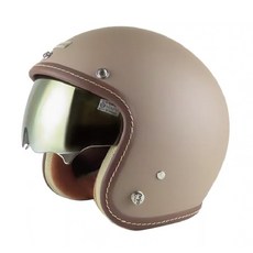 ninjo復古騎士安全帽，經典造型，輕量舒適，多色可選，安全可靠, 可可奶