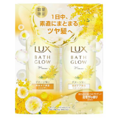 LUX 럭스 BATH GLOW 미모사 샴푸 트리트먼트 세트 각 400g 한정상품